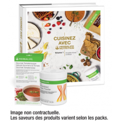 Pack cooking douceur Herbalife Nutrition. 2 ou 3 produits basiques + un livre de recettes exclusif
