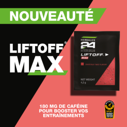 Boisson énergisante LiftOff® Max H24 Pamplemousse Herbalife Nutrition. 10 sachets de 4.2g