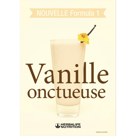 7 sachets Boisson minceur Formula 1 Herbalife Nutrition de 26g pour 220 kcal. Saveur vanille