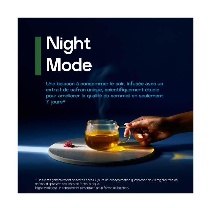 Boisson Night Mode Herbalife saveur camomille & pêche : Le Secret d'un Sommeil de Qualité