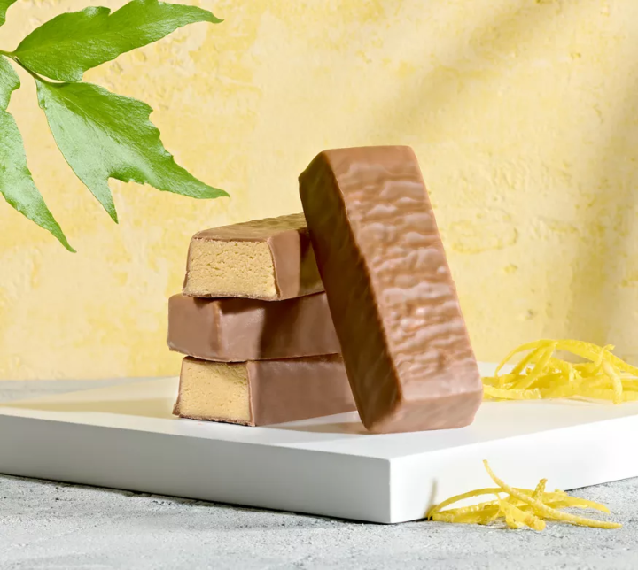 Barres protéines Herbalife sport citron enrobées de chocolat