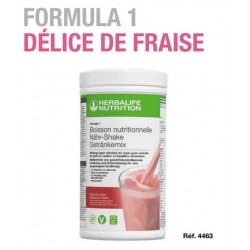 Nouvelle boisson Formula 1 Herbalife délice de fraise en poudre 