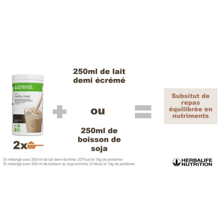 Boisson minceur Formula 1 Herbalife au chocolat gourmand vegan sans gluten 