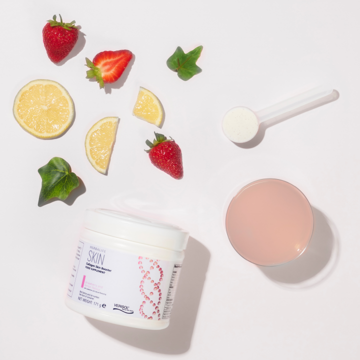 Collagen Skin Booster Herbalife – Boisson au collagène fraise citron