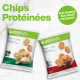 Chips Protéinées Herbalife. 10 sachets de 30g. 2 saveurs barbecue ou oignons et Cream