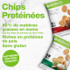 Chips Protéinées Herbalife. 10 sachets de 30g. 2 saveurs barbecue ou oignons et Cream