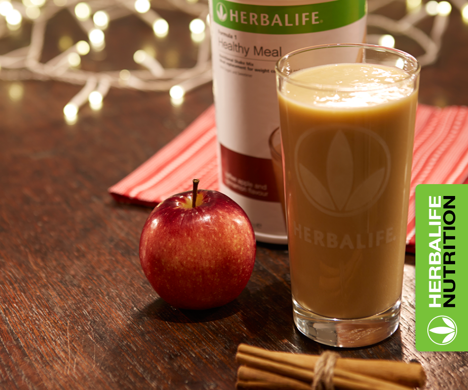 Recette Shake Formula 1 caramel pomme cannelle Herbalife