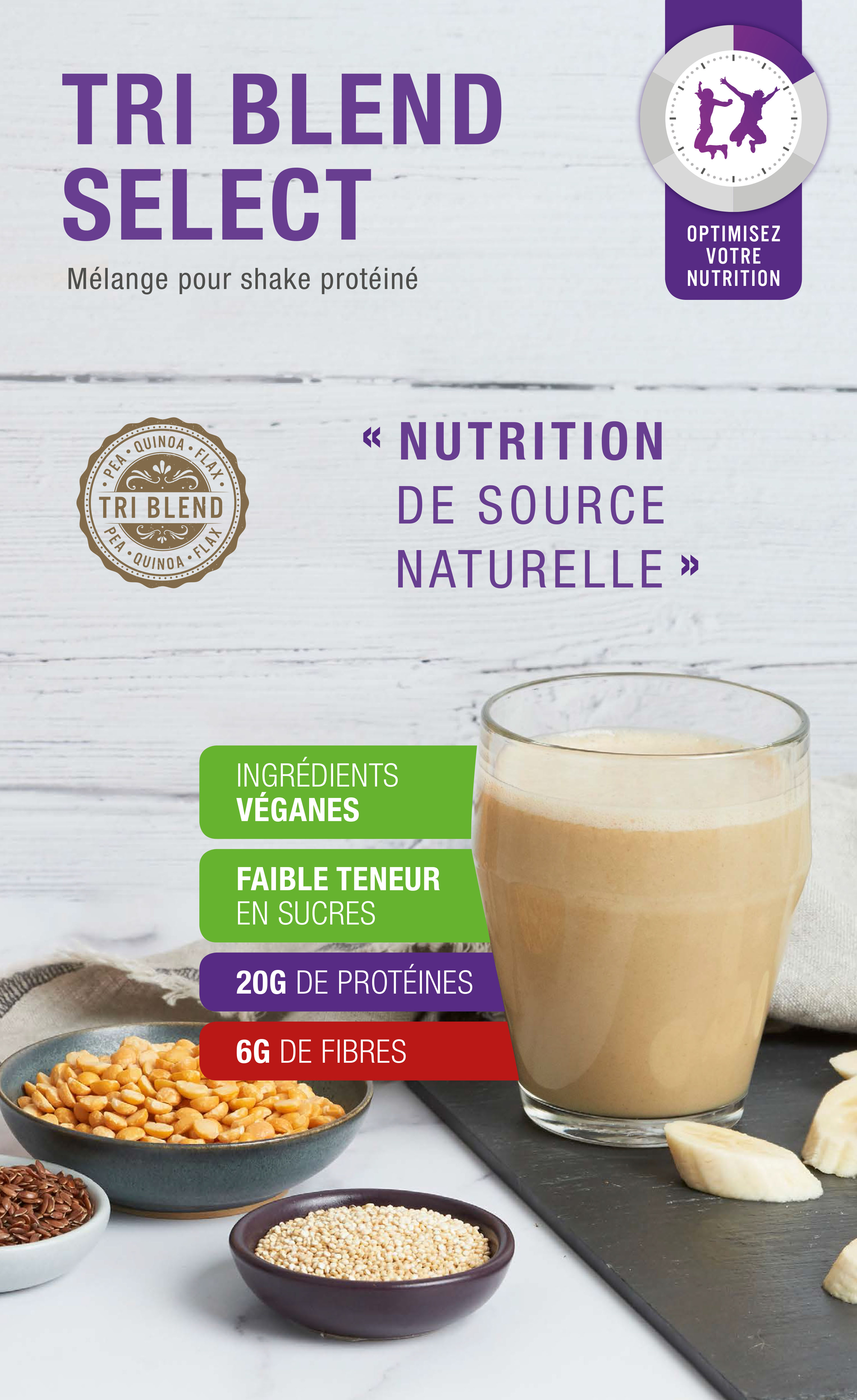 Shake vegan premium 100% naturel Herbalife Tri Blend Select